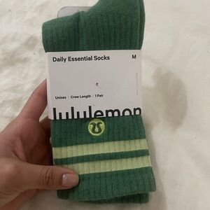 Lululemon Athletica Green Crew Socks